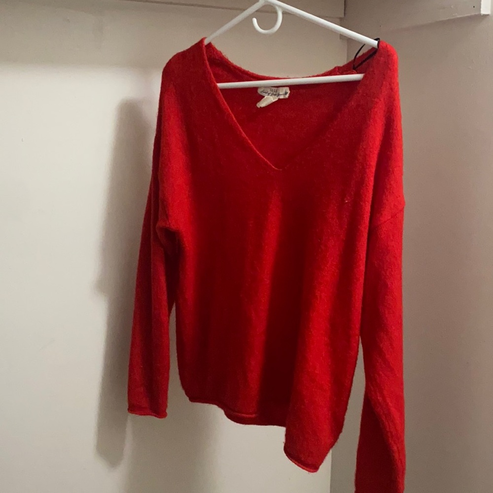 red sweater